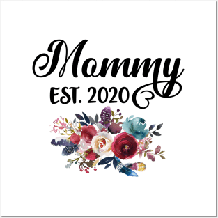 Mommy Est 2020 Pregnancy Announcement Posters and Art